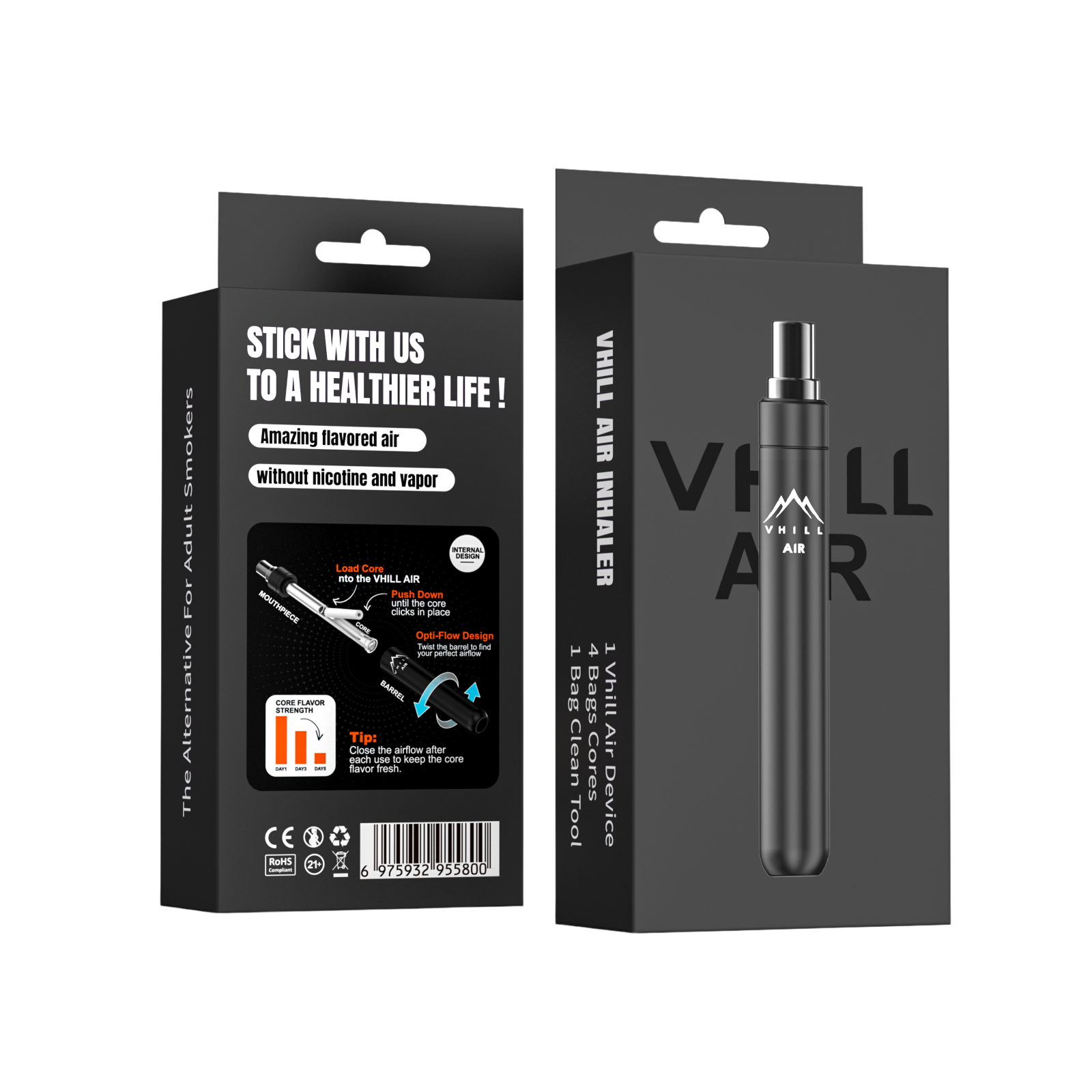 STARTER PACK VHILL AIR | NEGRO |